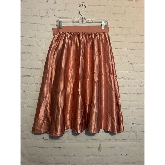 Andi + James Dresses & Skirts - Andi + James Shiny Satin A-Line Skirt – Size Large